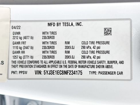 Used 2022 Tesla Model 3 Performance AWD/4WD image 40