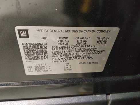 Used 2020 Chevrolet Equinox LT AWD/4WD image 33