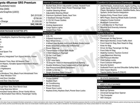 Used 2022 Toyota 4Runner SR5 Premium image 6