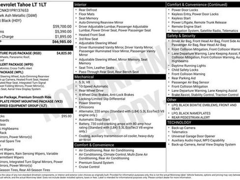 Used 2023 Chevrolet Tahoe LT w/ LT Signature Plus Package image 21