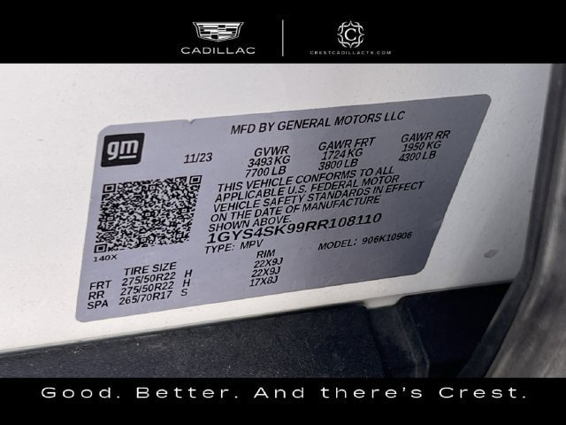 Used 2024 Cadillac Escalade ESV V w/ LPO, Floor Liner Package AWD/4WD image 33