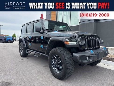 Used 2023 Jeep Wrangler Unlimited Rubicon 4xe w/ Cold Weather Group AWD/4WD image 1