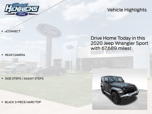 Used 2020 Jeep Wrangler Sport AWD/4WD image 4