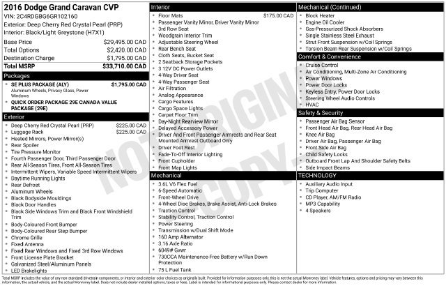Used 2016 Dodge Grand Caravan w/ SE Plus Package FWD image 4