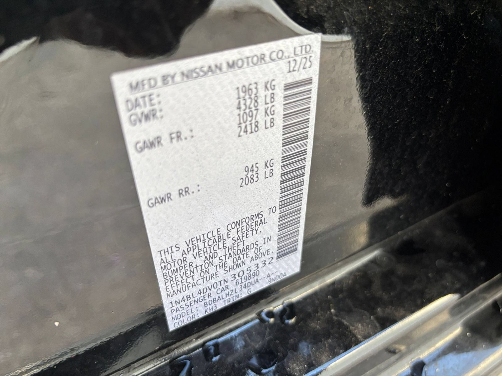 Used 2026 Nissan Altima 2.5 SV FWD image 24