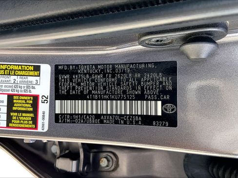 Used 2019 Toyota Camry SE w/ Convenience Package FWD image 36