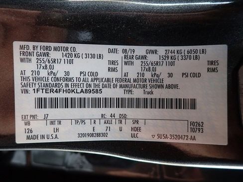 Used 2019 Ford Ranger XL w/ Equipment Group 101A Mid image 13