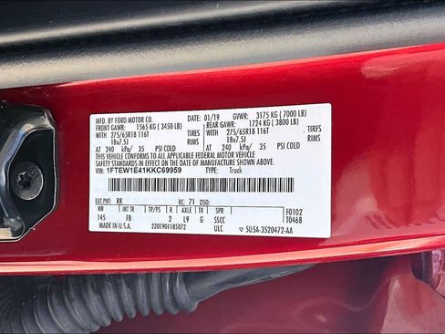 Used 2019 Ford F150 XLT w/ Equipment Group 302A Luxury AWD/4WD image 31