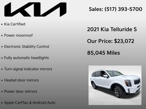 Used 2021 Kia Telluride S AWD/4WD image 7
