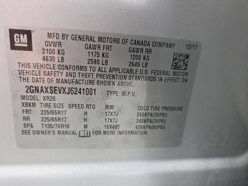 Used 2018 Chevrolet Equinox LT AWD/4WD image 50