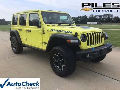 Used 2023 Jeep Wrangler Unlimited Rubicon 4xe w/ Steel Bumper Group AWD/4WD image 1