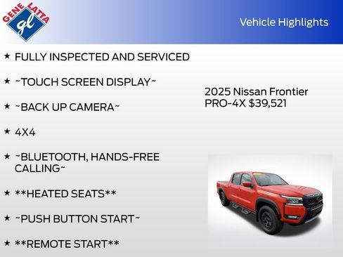 Used 2025 Nissan Frontier PRO-4X w/ Pro Convenience Package AWD/4WD image 32