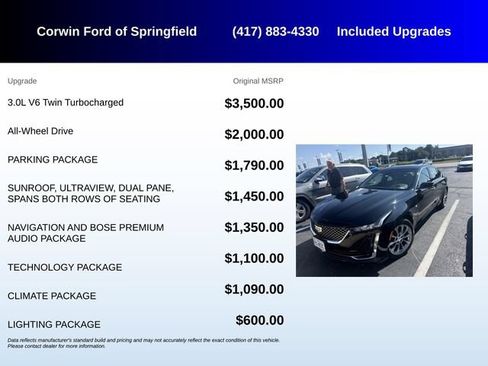 Used 2023 Cadillac CT5 Premium Luxury w/ Parking Package AWD/4WD image 5