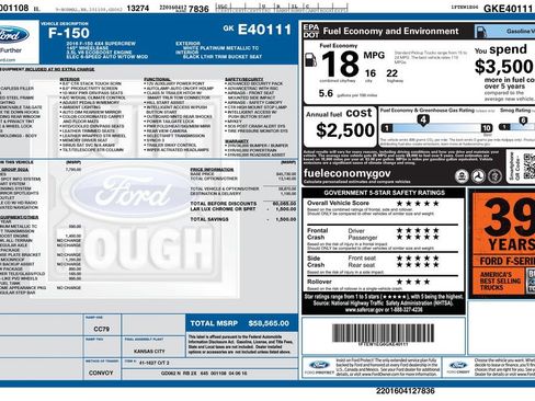 Used 2016 Ford F150 Lariat w/ Equipment Group 502A Luxury AWD/4WD image 5