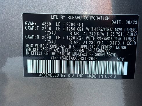 Certified 2024 Subaru Outback Premium AWD/4WD image 48
