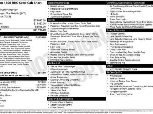 New 2026 RAM 1500 RHO w/ RHO Level 1 Equipment Group image 3