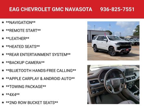 Used 2021 Chevrolet Tahoe Z71 w/ Rear Media and Nav Package AWD/4WD image 4