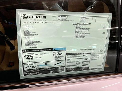New 2025 Lexus ES 350 w/ Premium Package image 13