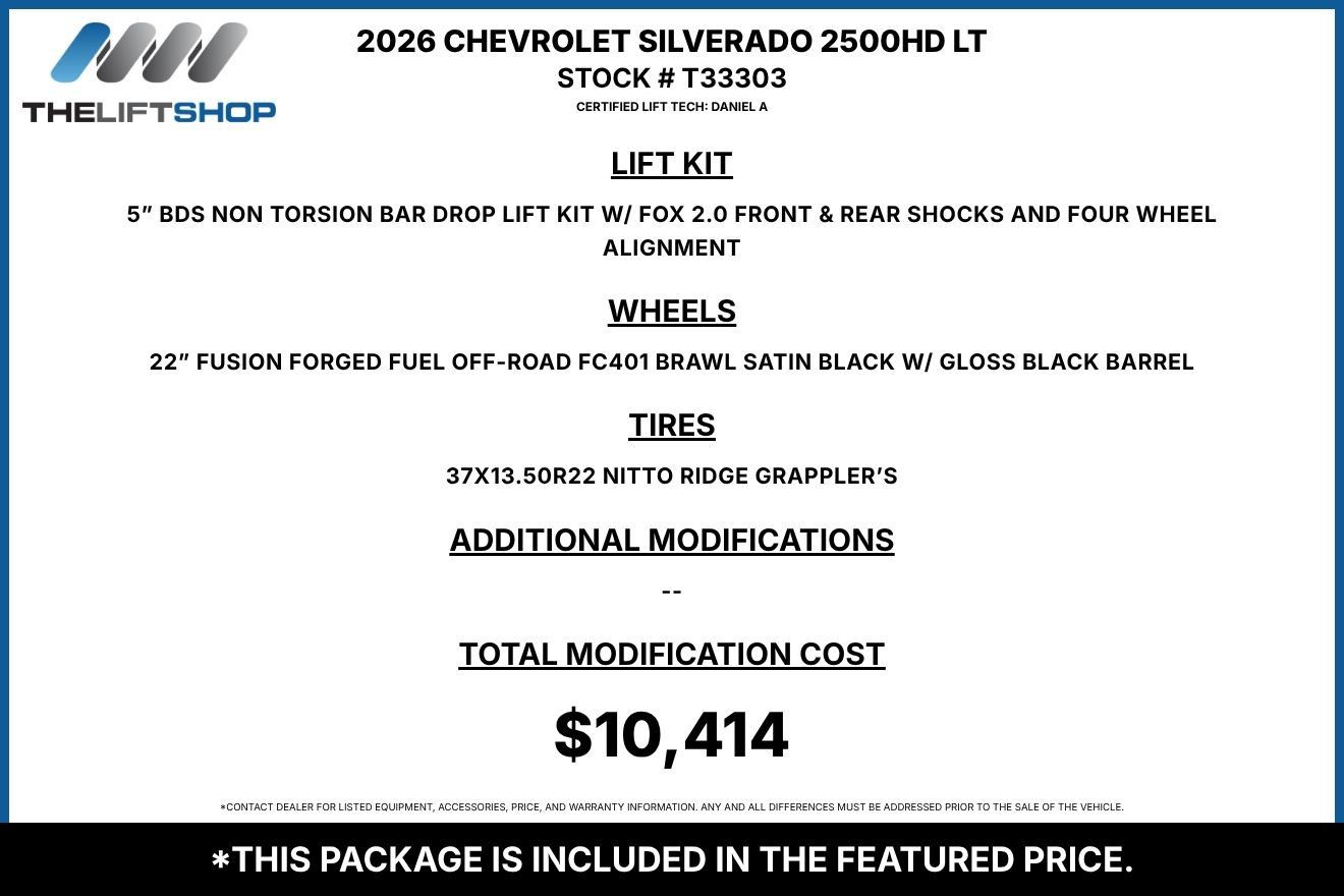 Used 2026 Chevrolet Silverado 2500 LT w/ Trail Boss Package AWD/4WD image 2