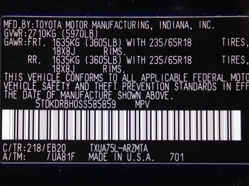 Used 2025 Toyota Highlander XLE AWD/4WD image 41