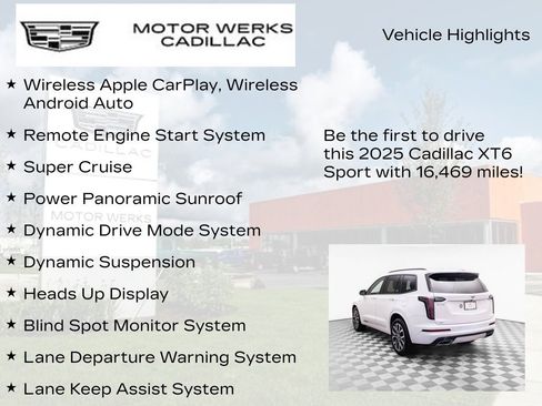 Certified 2025 Cadillac XT6 Sport w/ Platinum Package AWD/4WD image 14