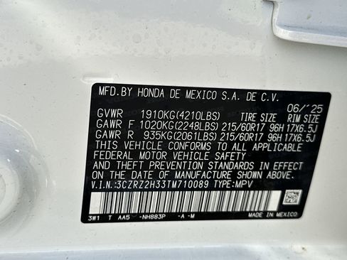 Certified 2026 Honda HR-V LX image 11