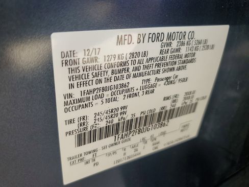 Used 2018 Ford Taurus Limited w/ Driver Assist Package image 41