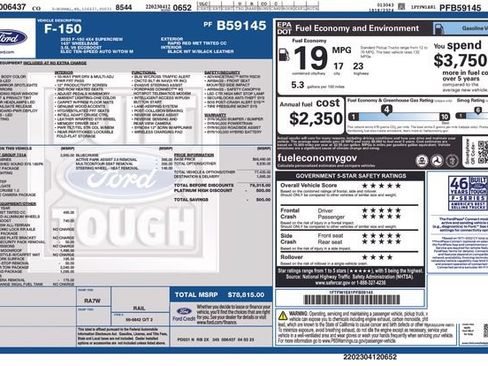 Used 2023 Ford F150 Platinum w/ Equipment Group 701A High AWD/4WD image 12