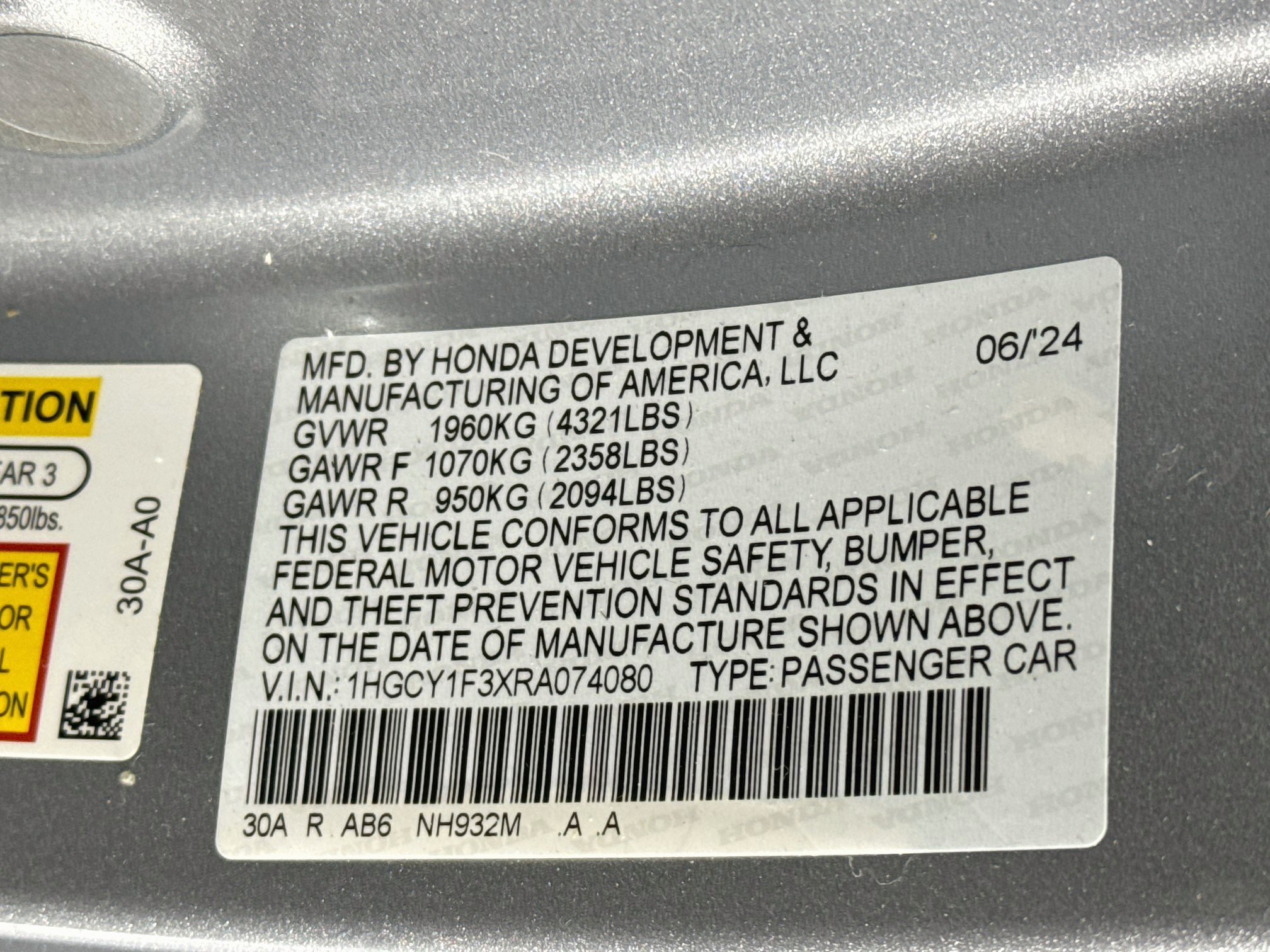 Certified 2024 Honda Accord EX image 31