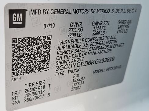 Used 2019 Chevrolet Silverado 1500 LTZ w/ LTZ Plus Package AWD/4WD image 34