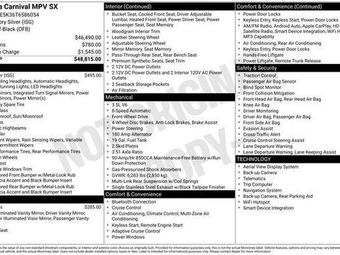 Certified 2026 Kia Carnival SX FWD image 13
