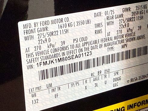 Used 2025 Ford Expedition Max Platinum w/ Driver's Package AWD/4WD image 55