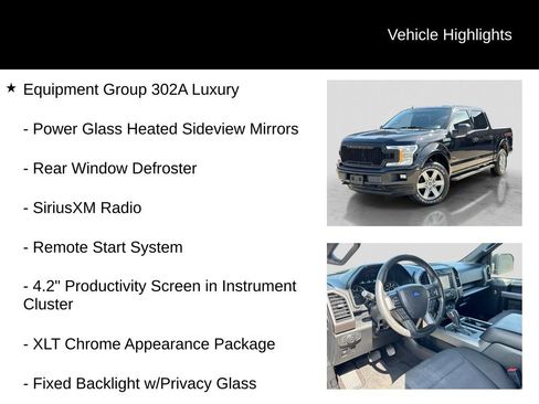 Used 2019 Ford F150 XLT w/ Equipment Group 302A Luxury AWD/4WD image 6