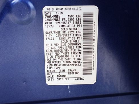 Used 2019 Nissan Rogue SV image 28