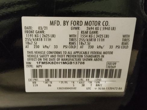 Used 2021 Ford Explorer XLT AWD/4WD image 33