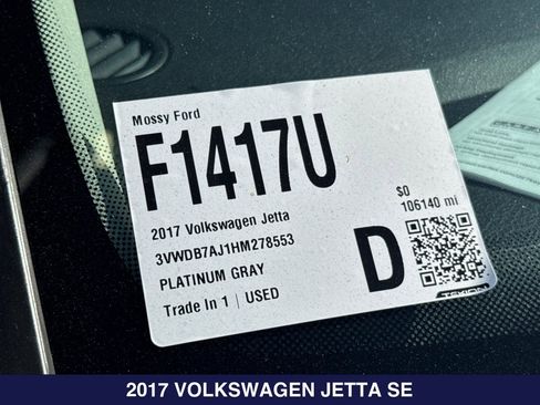 Used 2017 Volkswagen Jetta SE FWD image 2