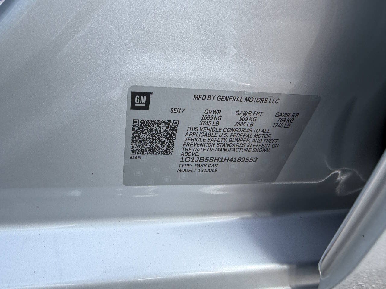 Used 2017 Chevrolet Sonic LS FWD image 28
