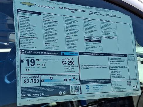 New 2025 Chevrolet Colorado Z71 w/ Technology Package image 20