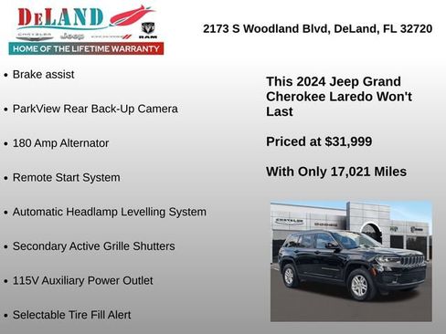 Used 2024 Jeep Grand Cherokee Laredo w/ Luxury Tech Group I image 24