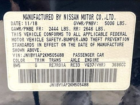 Used 2019 INFINITI Q70 Luxe RWD image 28