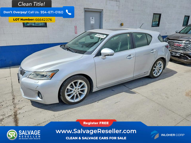Used 2012 Lexus CT 200h Premium w/ Leather Pkg FWD image 1