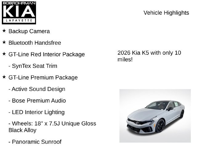 New 2026 Kia K5 GT-Line w/ GT-Line Premium Package FWD image 7