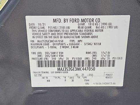 Used 2021 Ford EcoSport SE w/ SE Appearance Package image 34