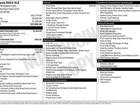Used 2025 Toyota RAV4 XLE w/ Convenience Package AWD/4WD image 12