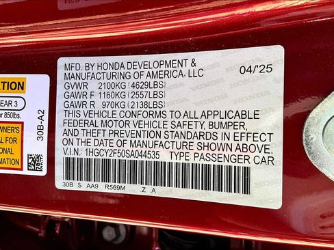 New 2025 Honda Accord Sport image 14