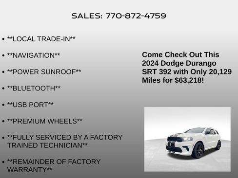 Used 2024 Dodge Durango SRT AWD/4WD image 31