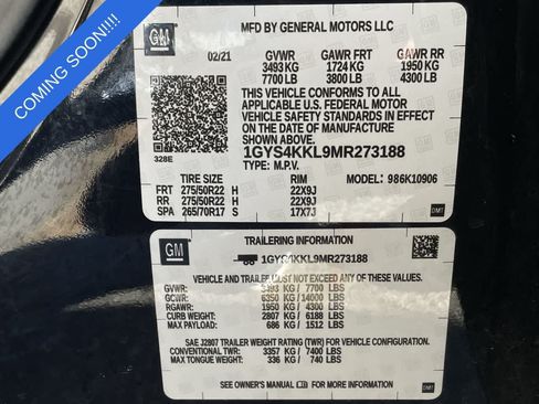 Used 2021 Cadillac Escalade ESV Premium Luxury AWD/4WD image 39