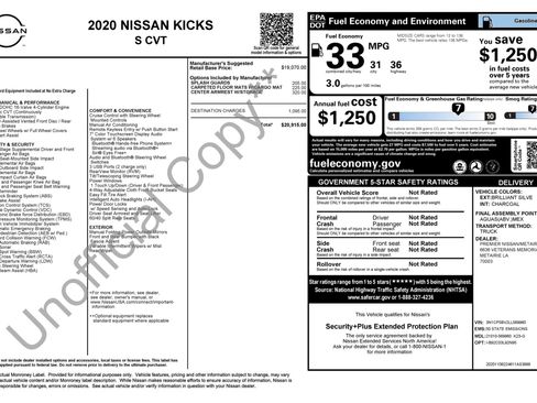 Used 2020 Nissan Kicks S FWD image 3
