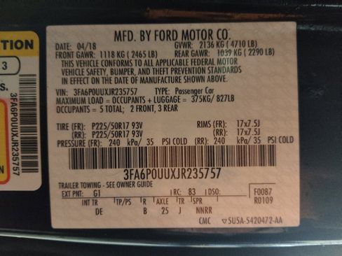 Used 2018 Ford Fusion S image 33