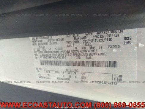 Used 2019 Ford Transit 250 148 High Roof Extended image 11